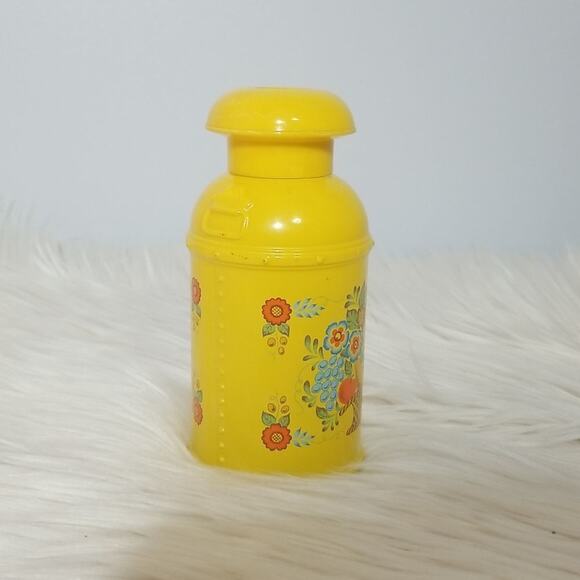 Vintage Avon Yellow Milk Jug Floral Lotion Container - Picture 2 of 5